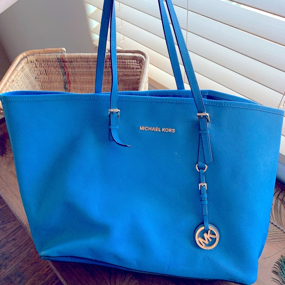 Large Blue Michael Kors Purse